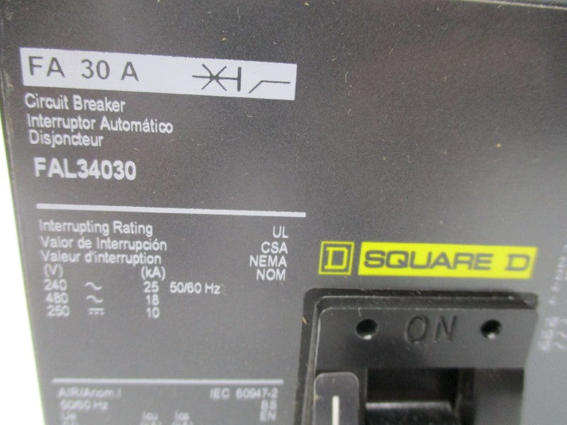 SQUARE D FAL34030 30A 480V NSMP
