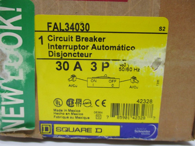 SQUARE D FAL34030 30A 480V NSMP