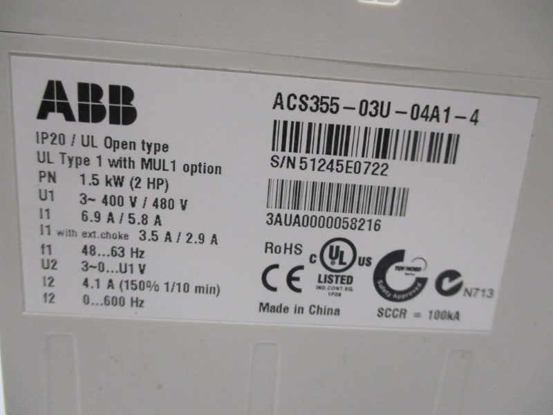ABB ACS355-03U-04A1-4 NSMP