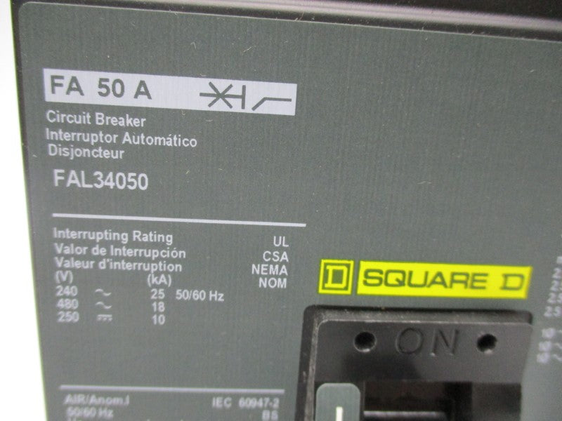 SQUARE D FAL34050 SER. S2 50A 480V NSMP