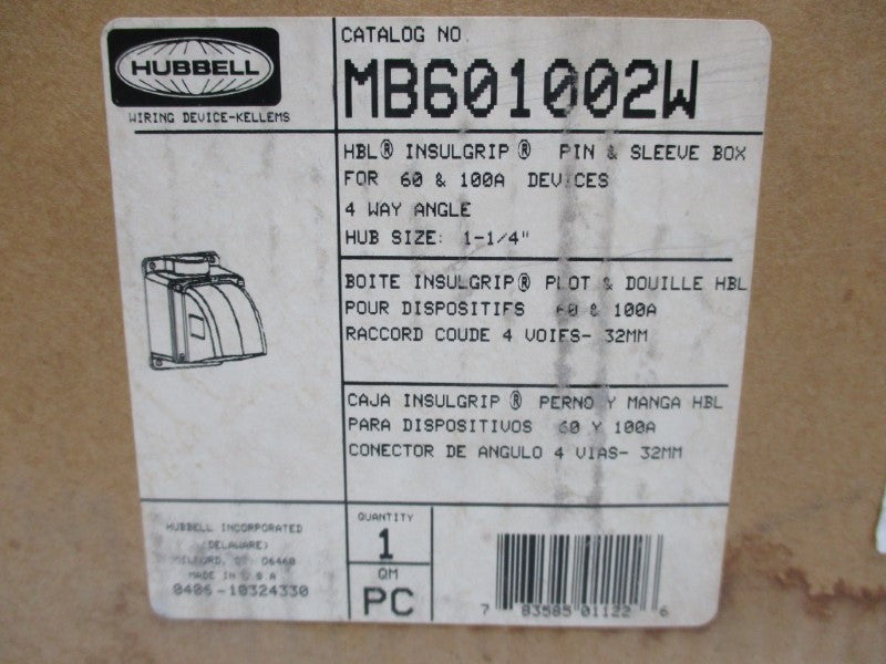 HUBBELL MB601002W NSMP