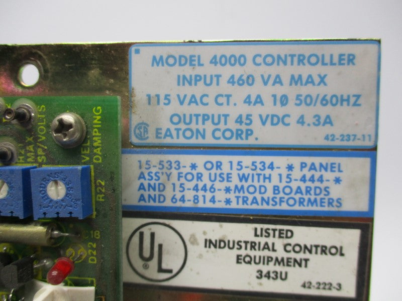 EATON R15-533-1002 MODEL 4000 UNMP