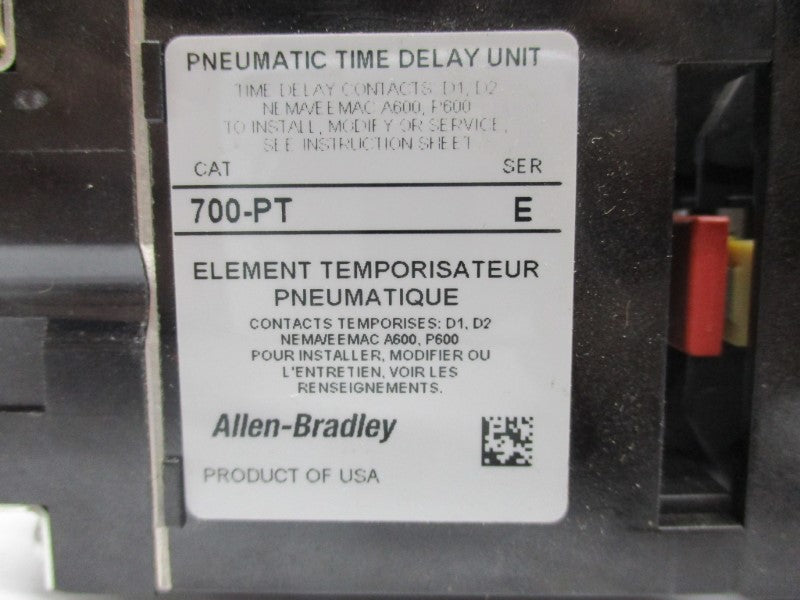 ALLEN BRADLEY 700-P400A1 10A 600V SER. E UNMP