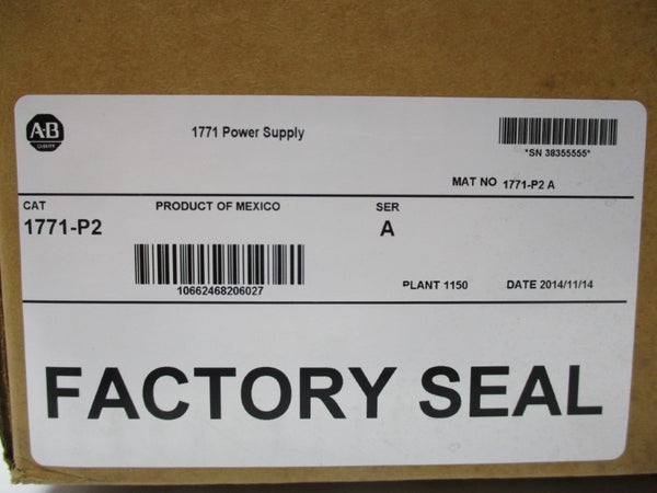 ALLEN BRADLEY 1771-P2 SER. A NSFS
