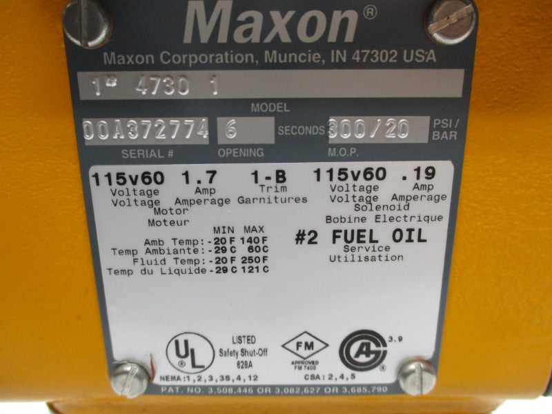 MAXON 1"47301 (AS PICTURED) NSNP
