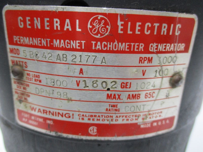 GENERAL ELECTRIC 5BC42AB2177A UNMP