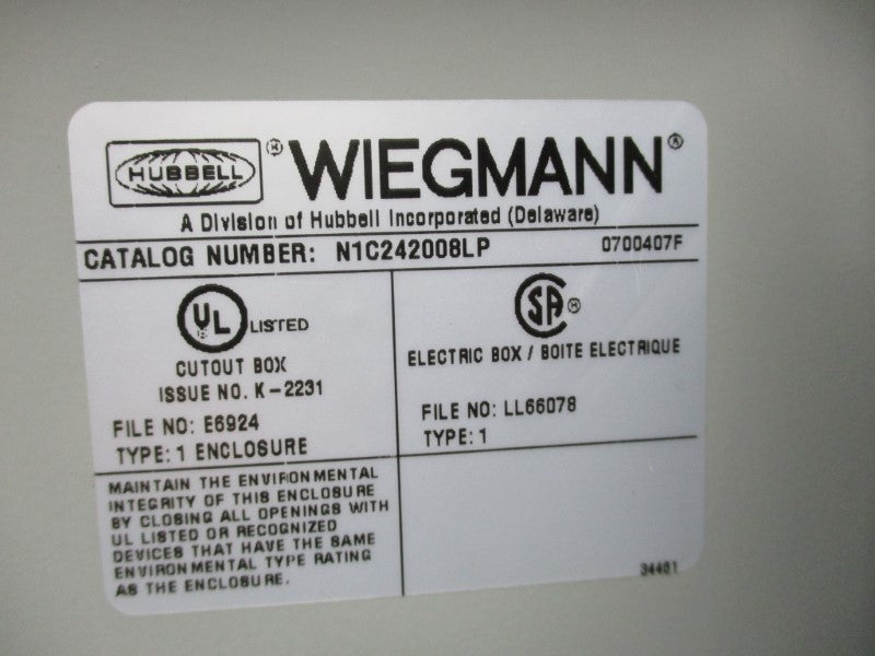 HUBBELL N1C242008LP NSNP