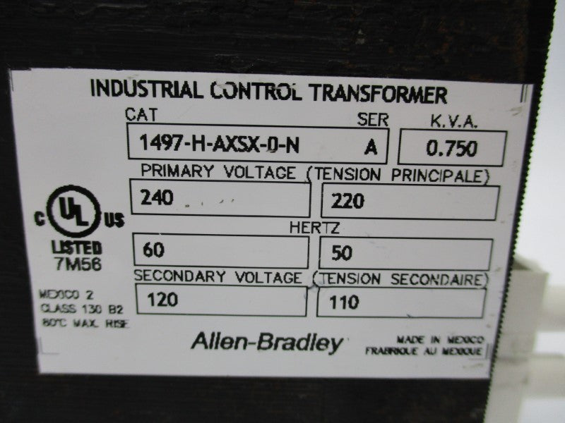 ALLEN BRADLEY 1497-H-AXSX-0-N SER. A NSNP