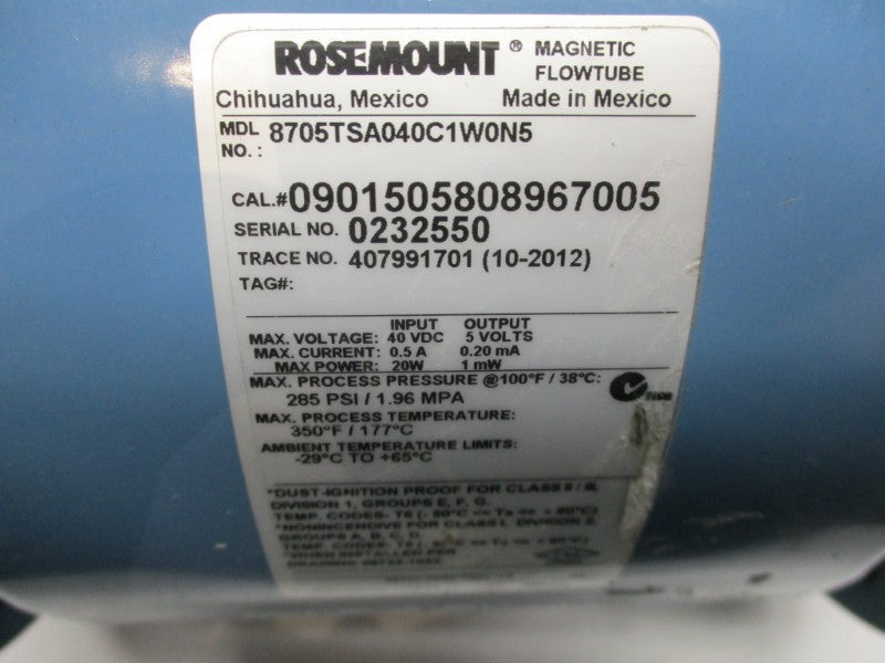 ROSEMOUNT 8705TSA040C1W0N5 NSNP