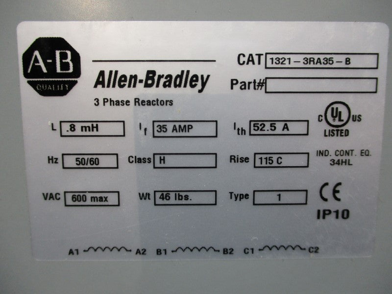 ALLEN BRADLEY 1321-3RA35-B SER. A NSMP