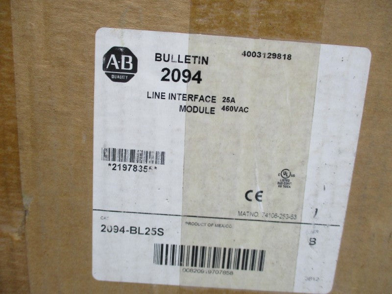 ALLEN BRADLEY 2094-BL25S SER. B NSMP