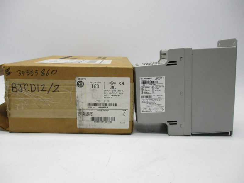 ALLEN BRADLEY 160-AA18NPS1 SER. C F/W 7.05 NSNP