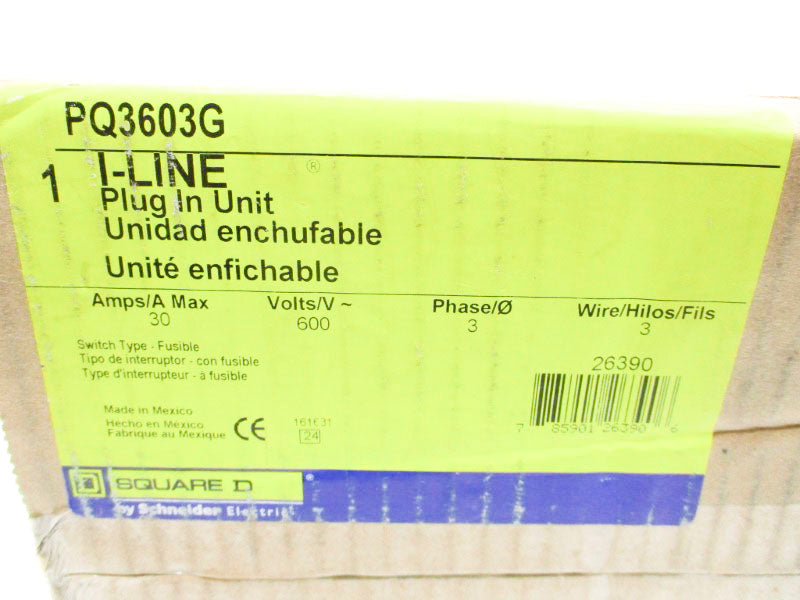 SQUARE D PQ3603G 600V 30A NSMP