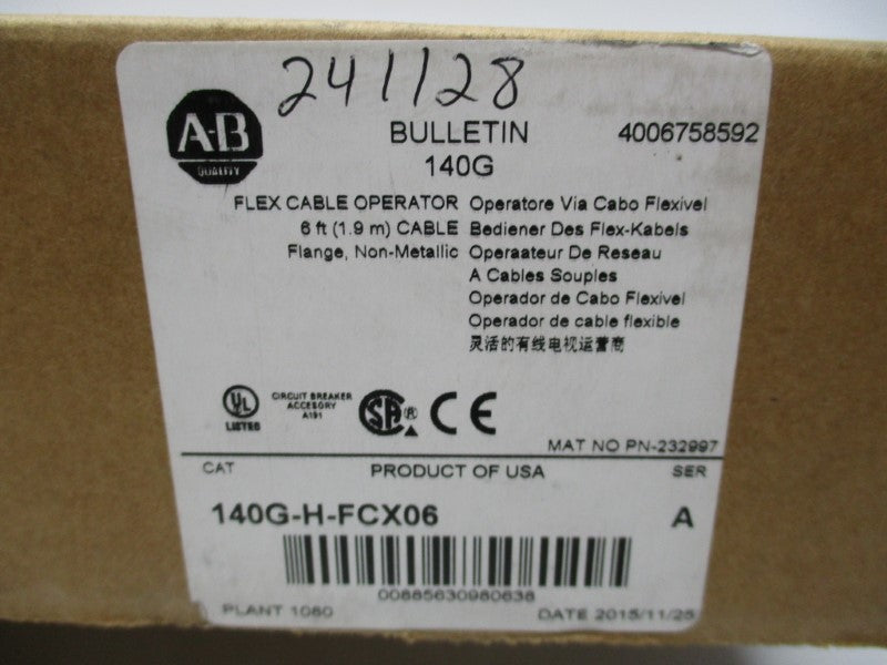 ALLEN BRADLEY 140G-H-FCX06 SER. A NSMP