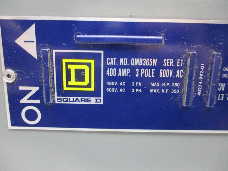 SQUARE D QMB365W SER. E1 NSNP