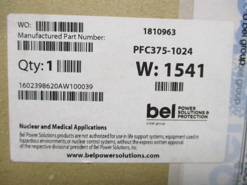 BEL POWER SOLUTIONS PFC375-1024 NSFS