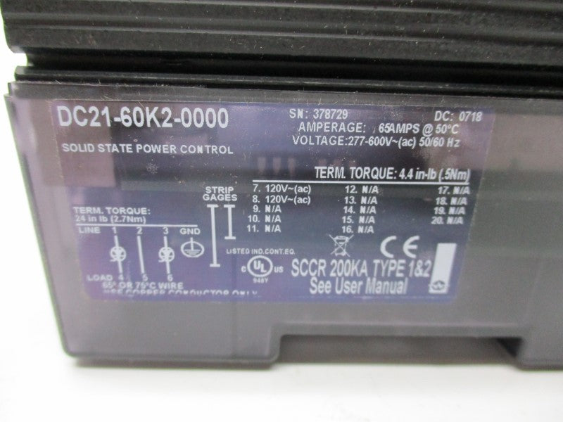 WATLOW DC21-60K2-0000 NSNP