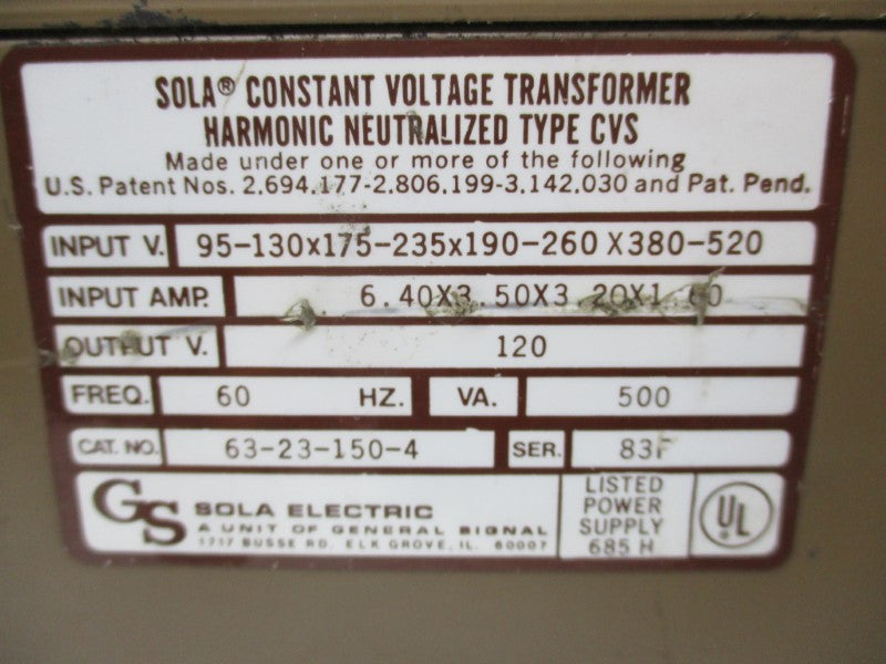 SOLA 63-23-150-4 UNMP