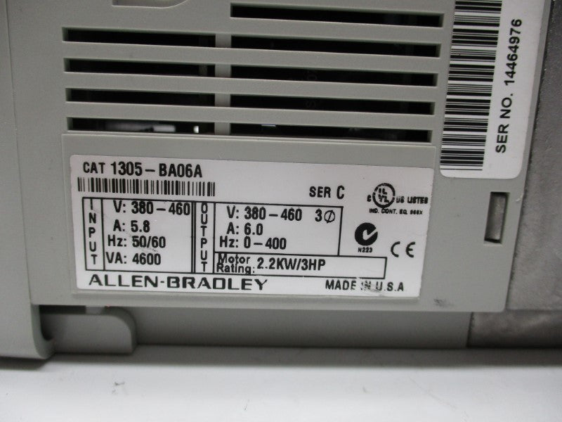 ALLEN BRADLEY 1305-BA06A SER. C UNMP