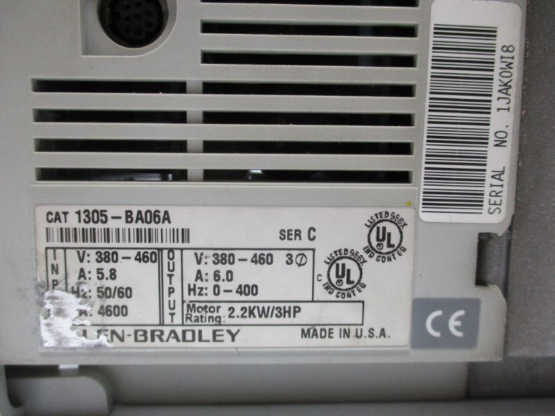 ALLEN BRADLEY 1305-BA06A SER. C (AS PICTURED) UNMP