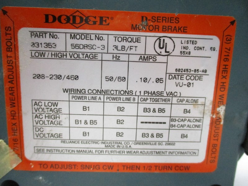 DODGE 031353 (56DBSC-3) NSMP