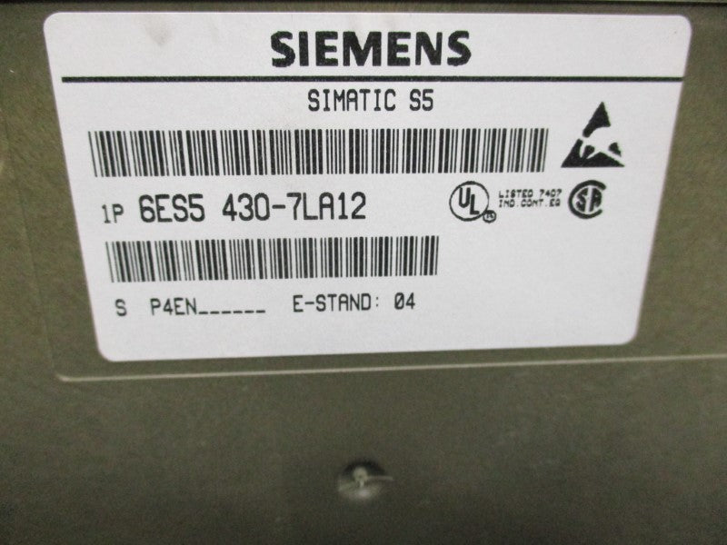 SIEMENS 6ES5430-7LA12 24VDC NSMP