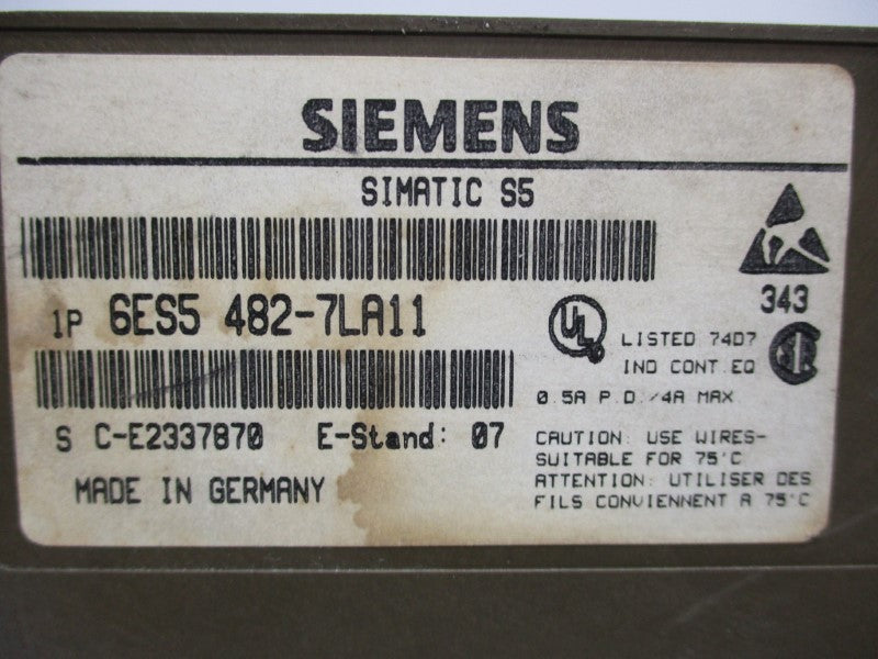 SIEMANS 6ES5482-7LA11 UNMP