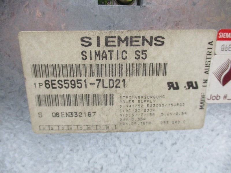 SIEMENS 6ES5951-7LD21 UNMP