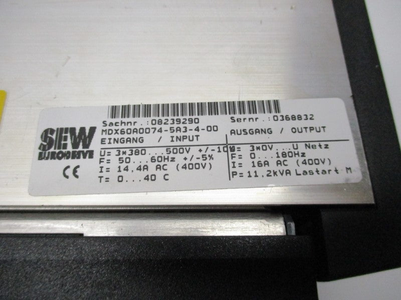 SEW EURODRIVE MDX61B0075-5A3-4-0T NSMP