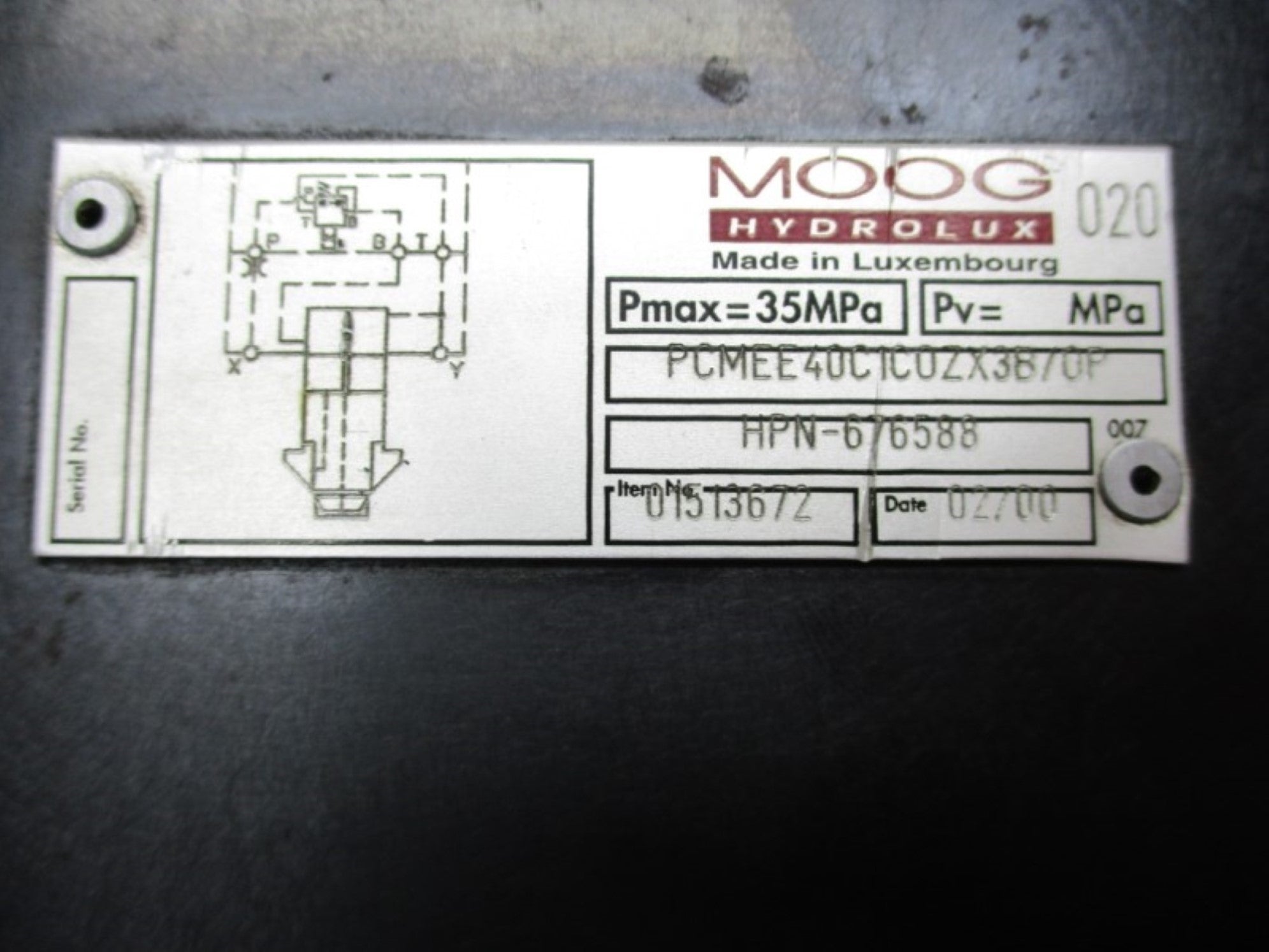 MOOG HPN676588 NSNP