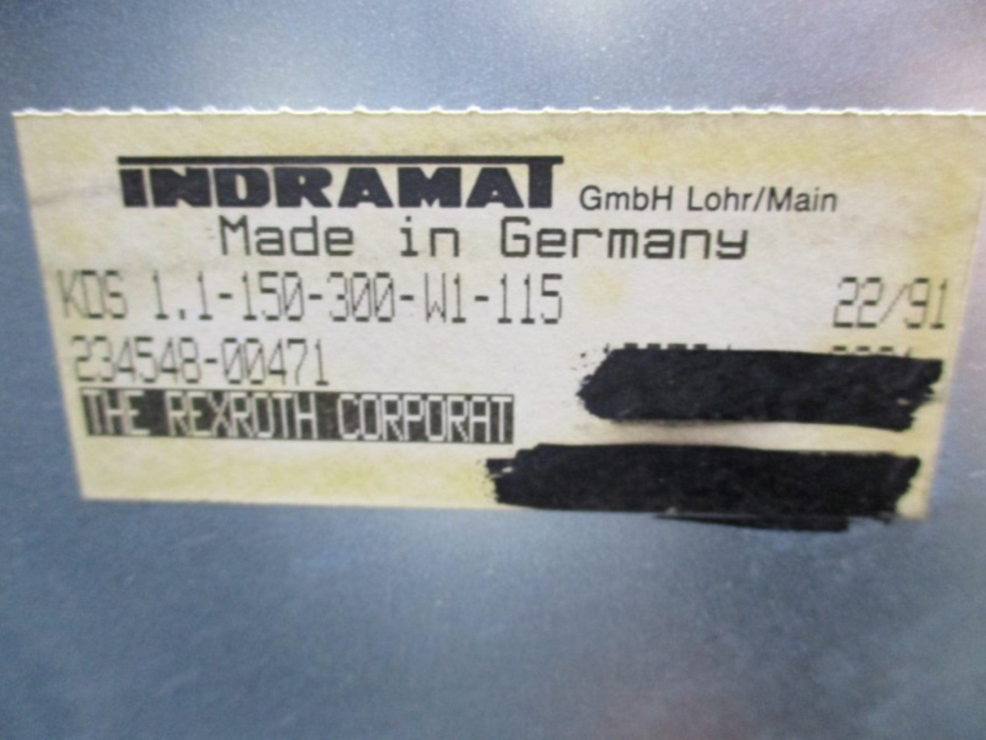 INDRAMAT KDS1.1-150-300-W1-115 UNMP