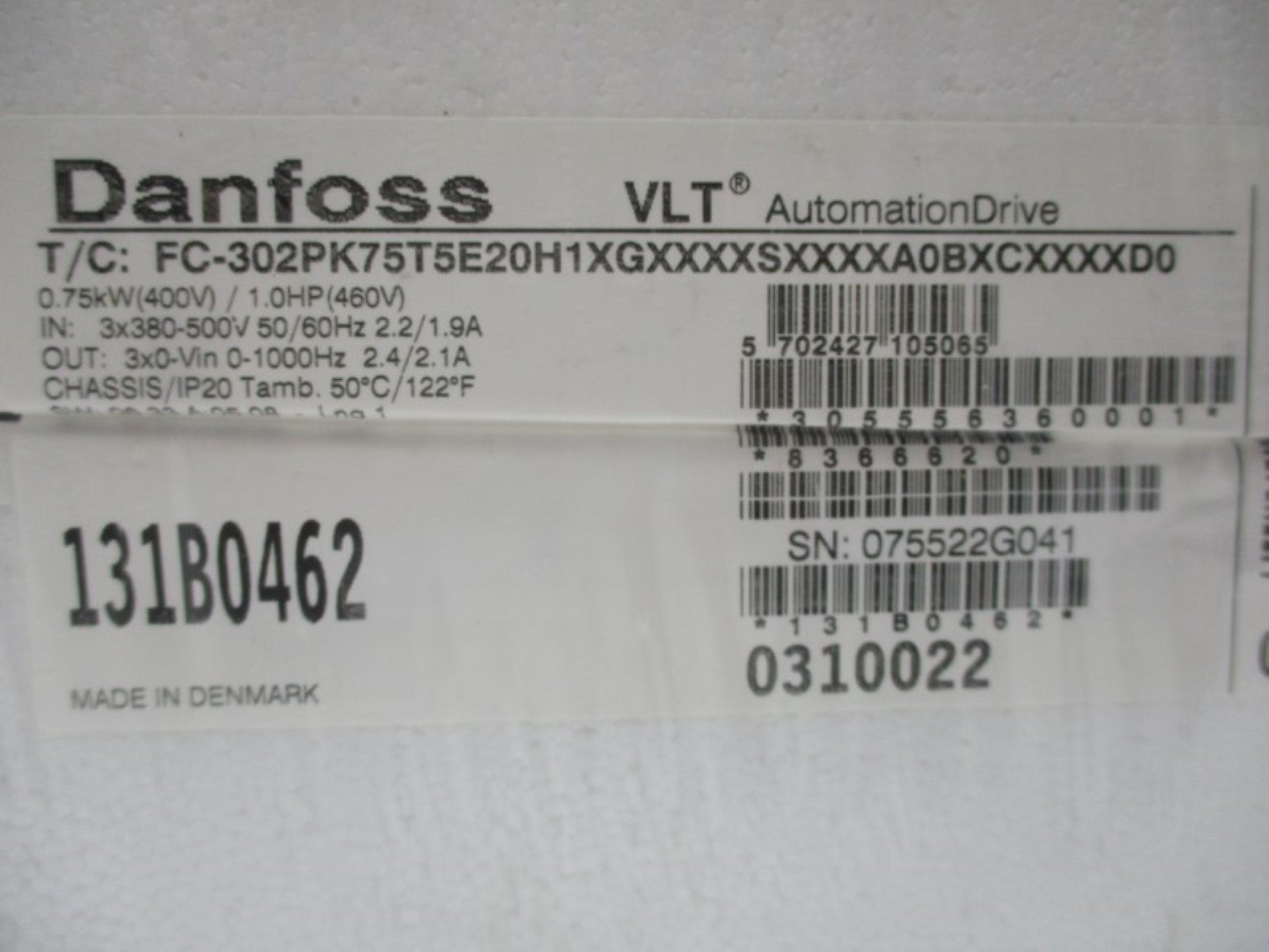 DANFOSS 131B0462 NSFS