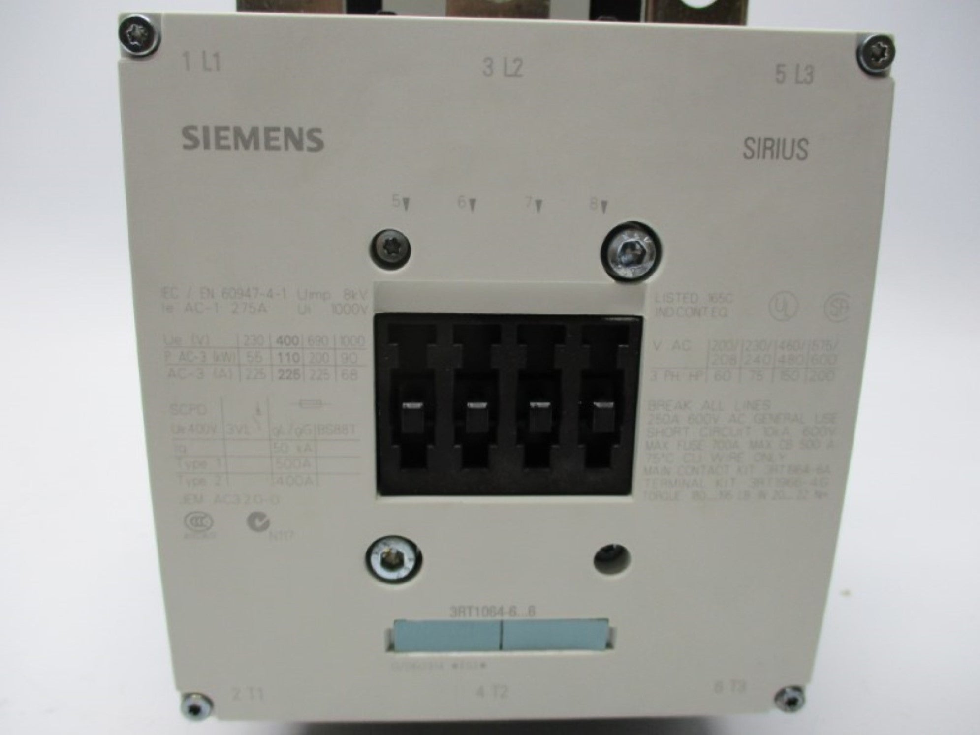 SIEMENS 3RT1064-6AF36 400V NSMP