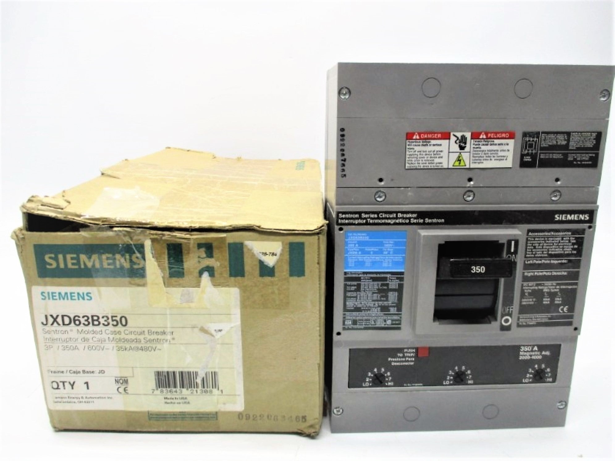 SIEMENS JXD63B350 350A 600V NSMP