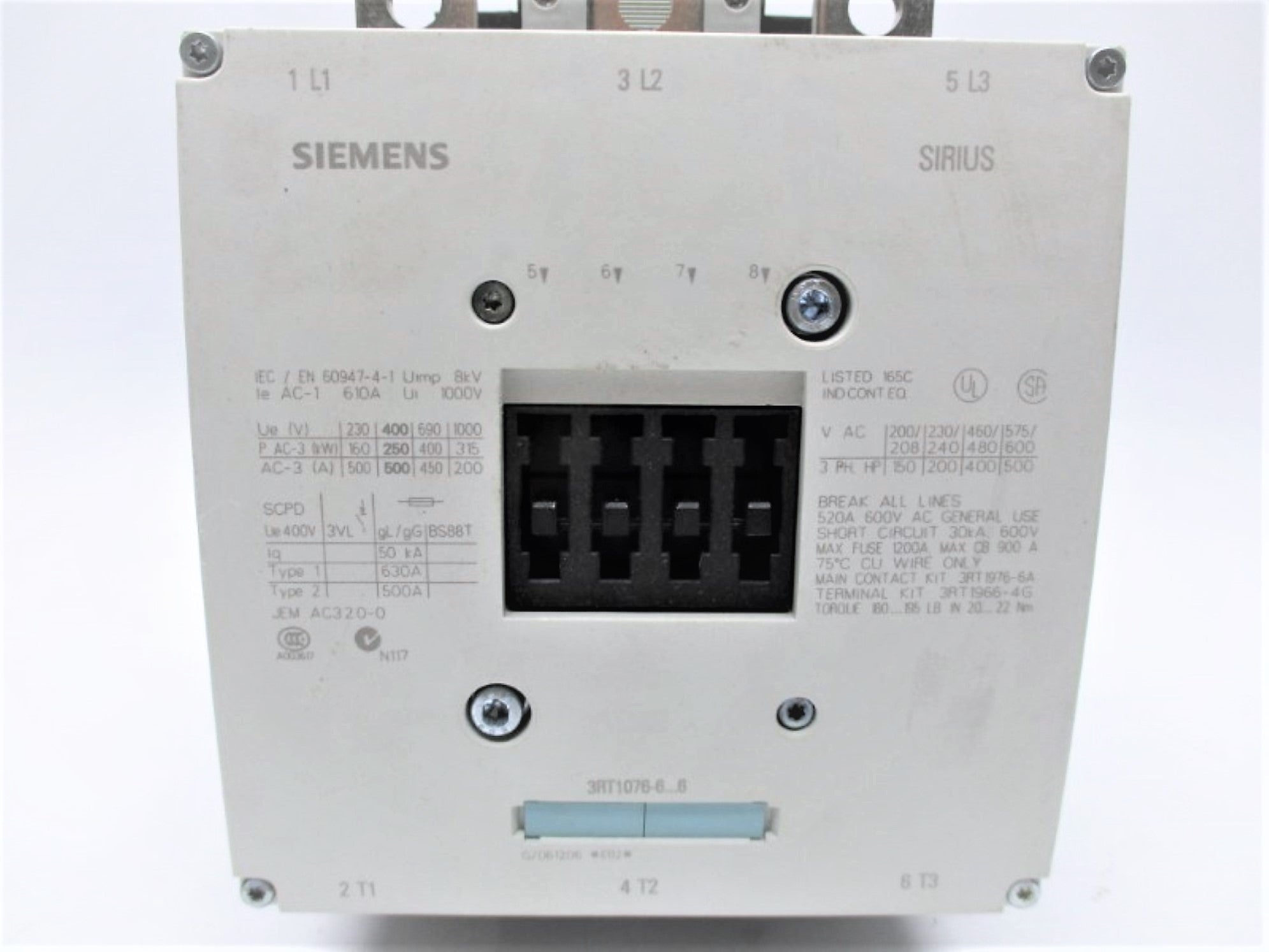 SIEMENS  3RT1076-6NP36 220/230V 6A NSNP
