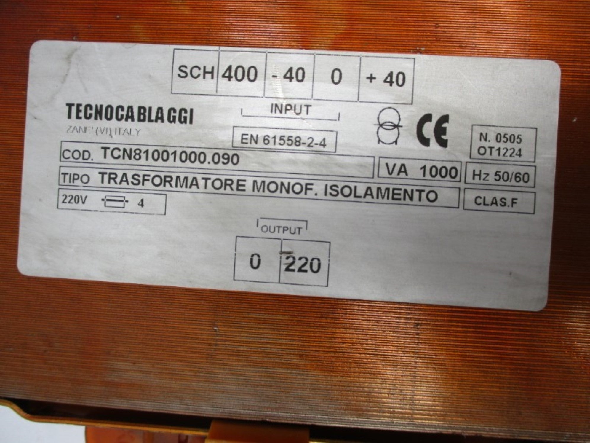 TECHNOCABLAGGI TCN81001000.090 UNMP