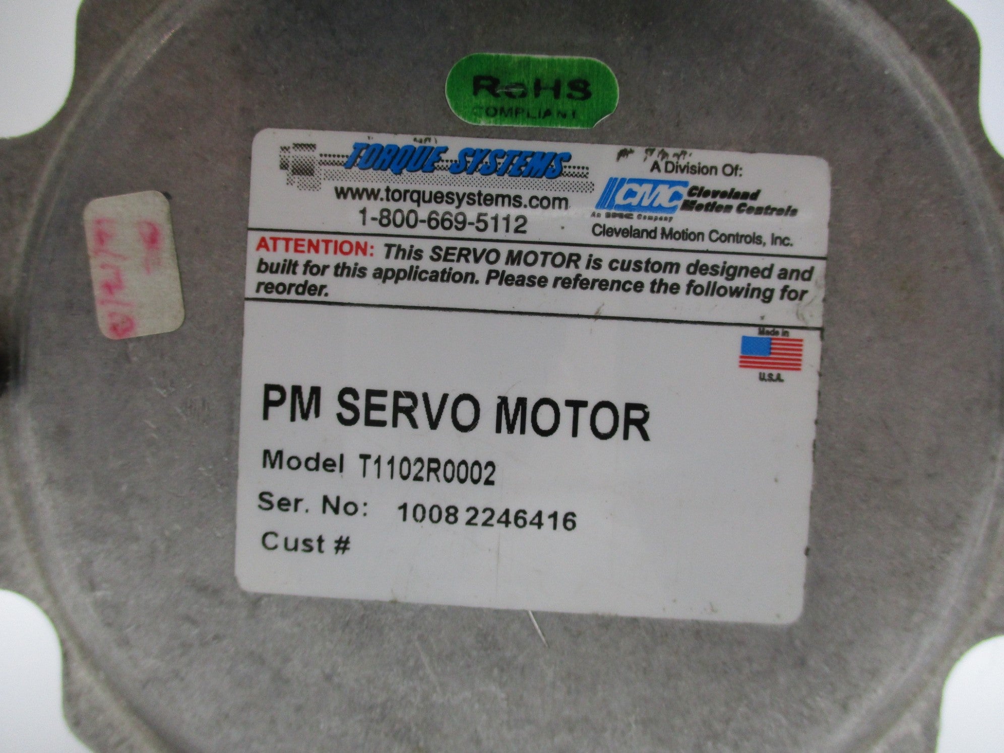 TORQUE SYSTEMS T1102R0002 (AS PICTURED-KXK52)UNMP