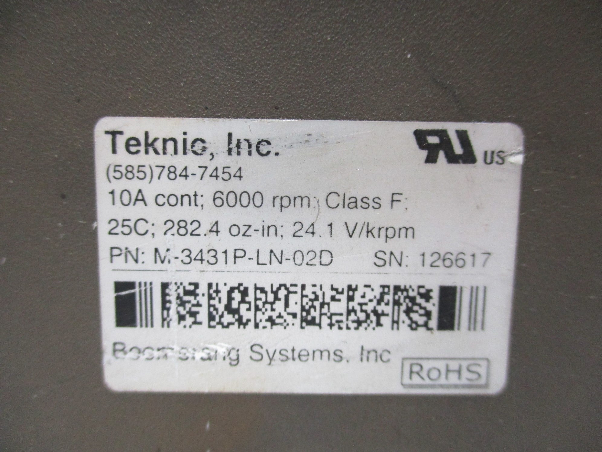 TEKNIC M-3431P-LN-02D UNMP