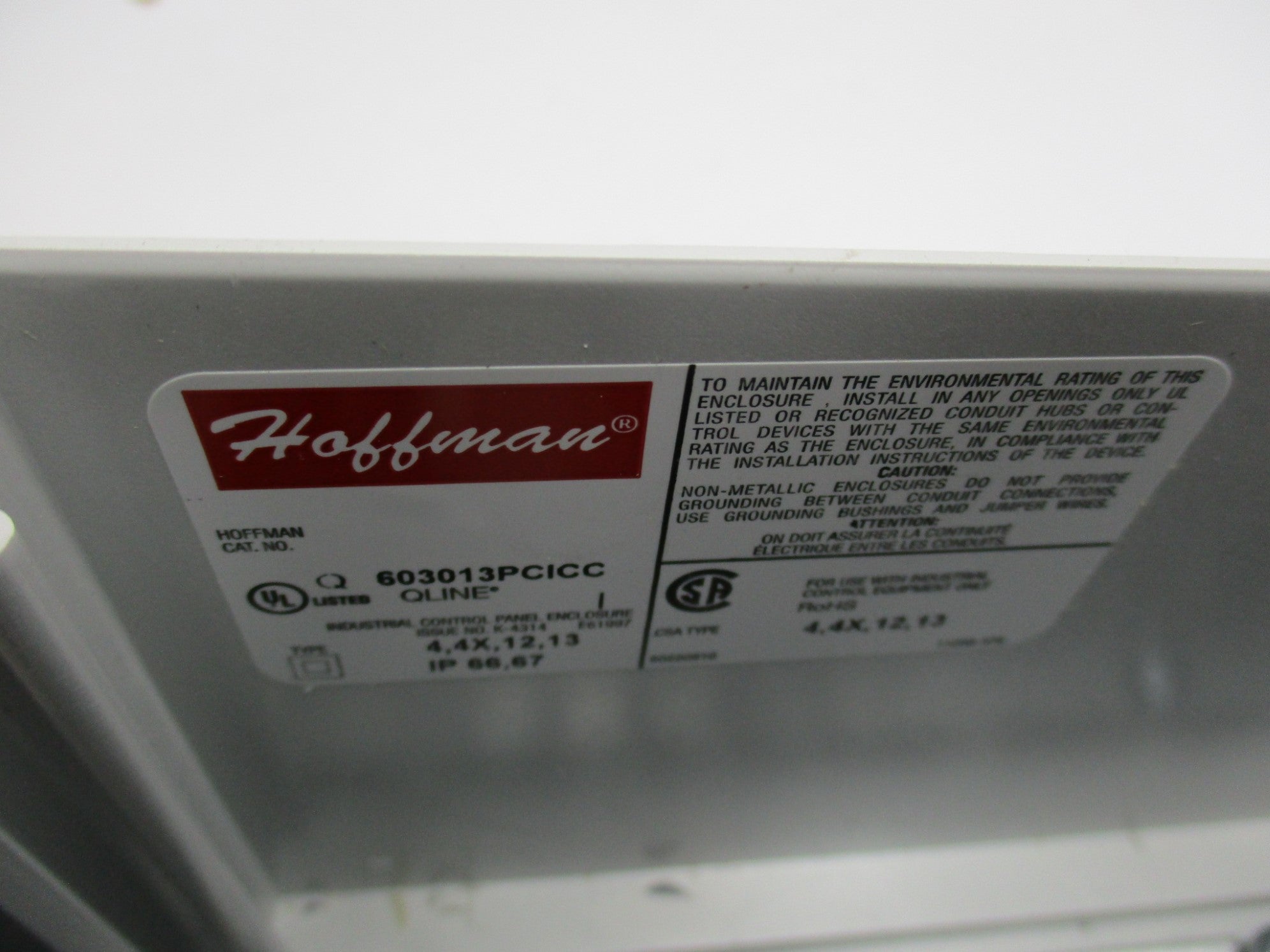 HOFFMAN Q603013PCICC UNMP