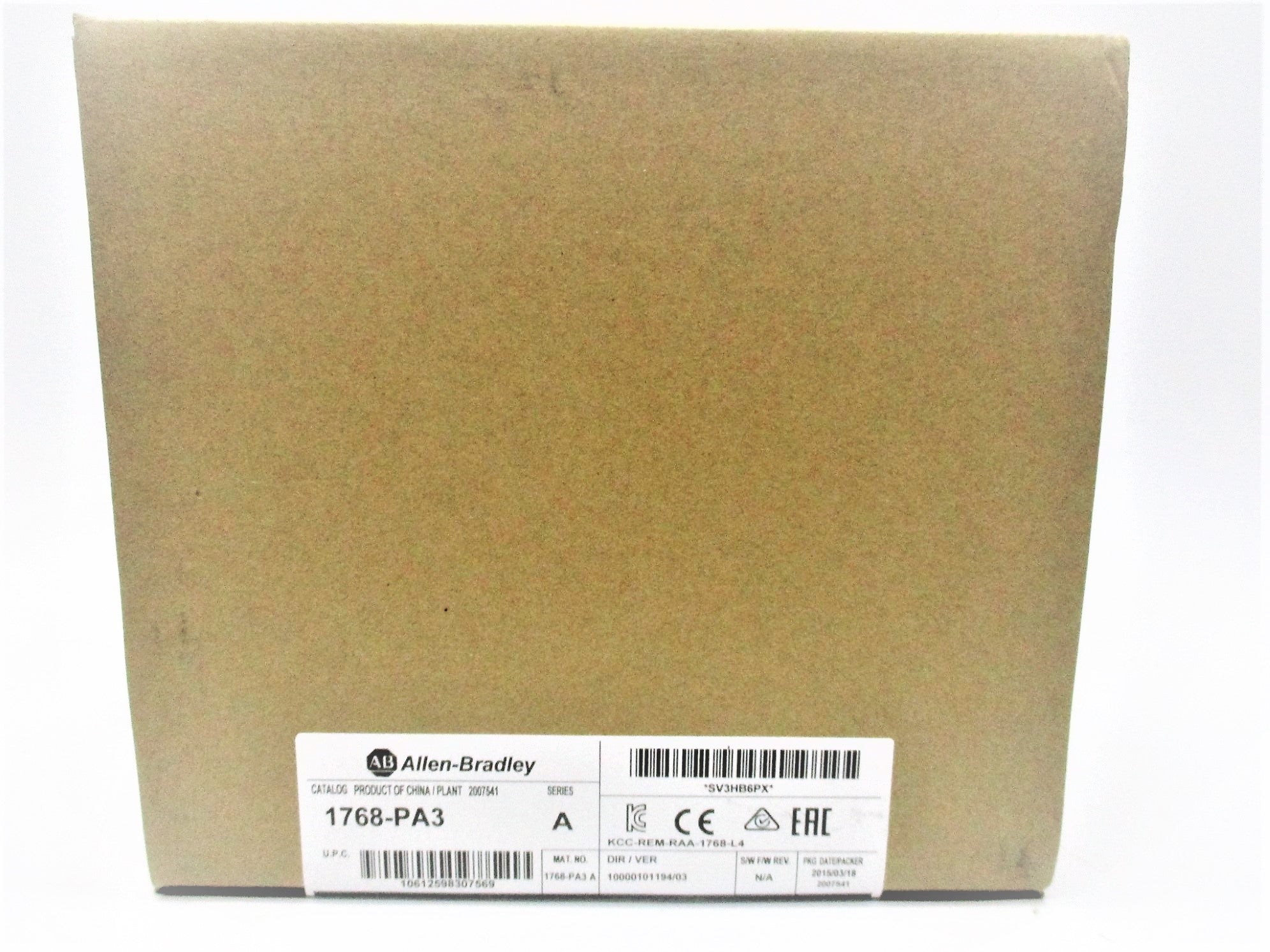 ALLEN BRADLEY 1768-PA3 SER. A DATE: 3/18/15 NSFS
