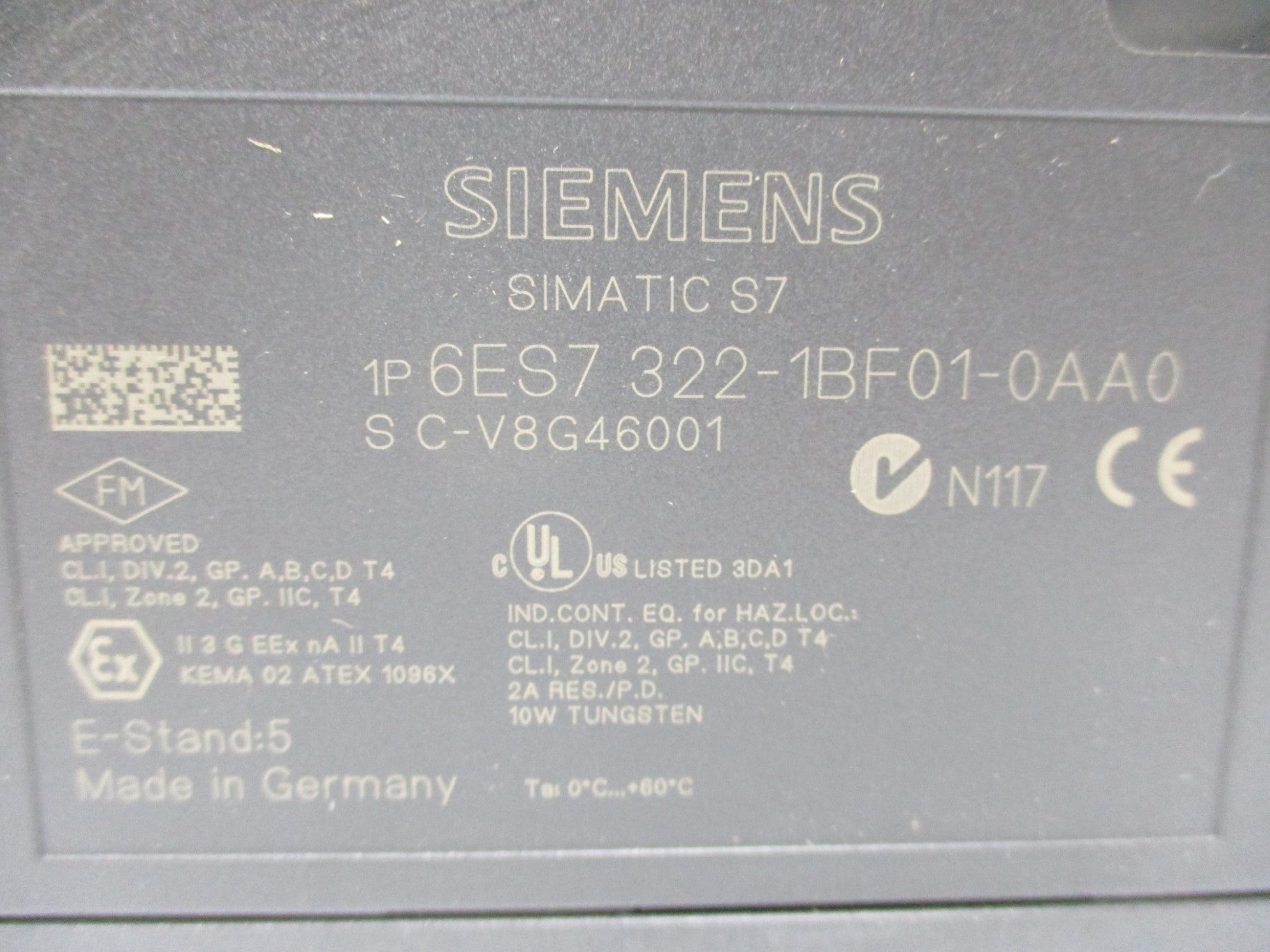SIEMENS 6ES7322-1BF01-0AA0 NSMP