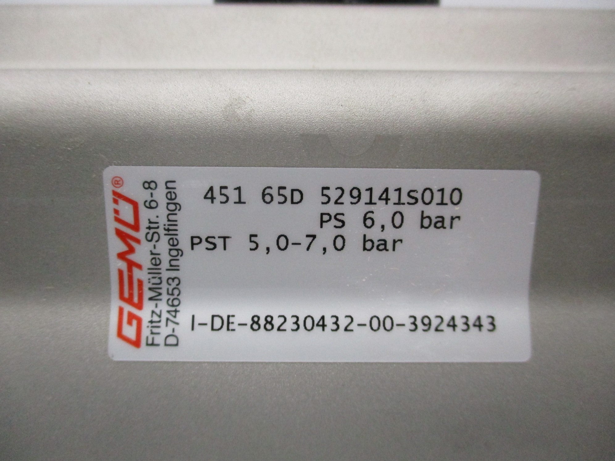 GEMU SC00100-6F05F07-N-D-17A NSNP