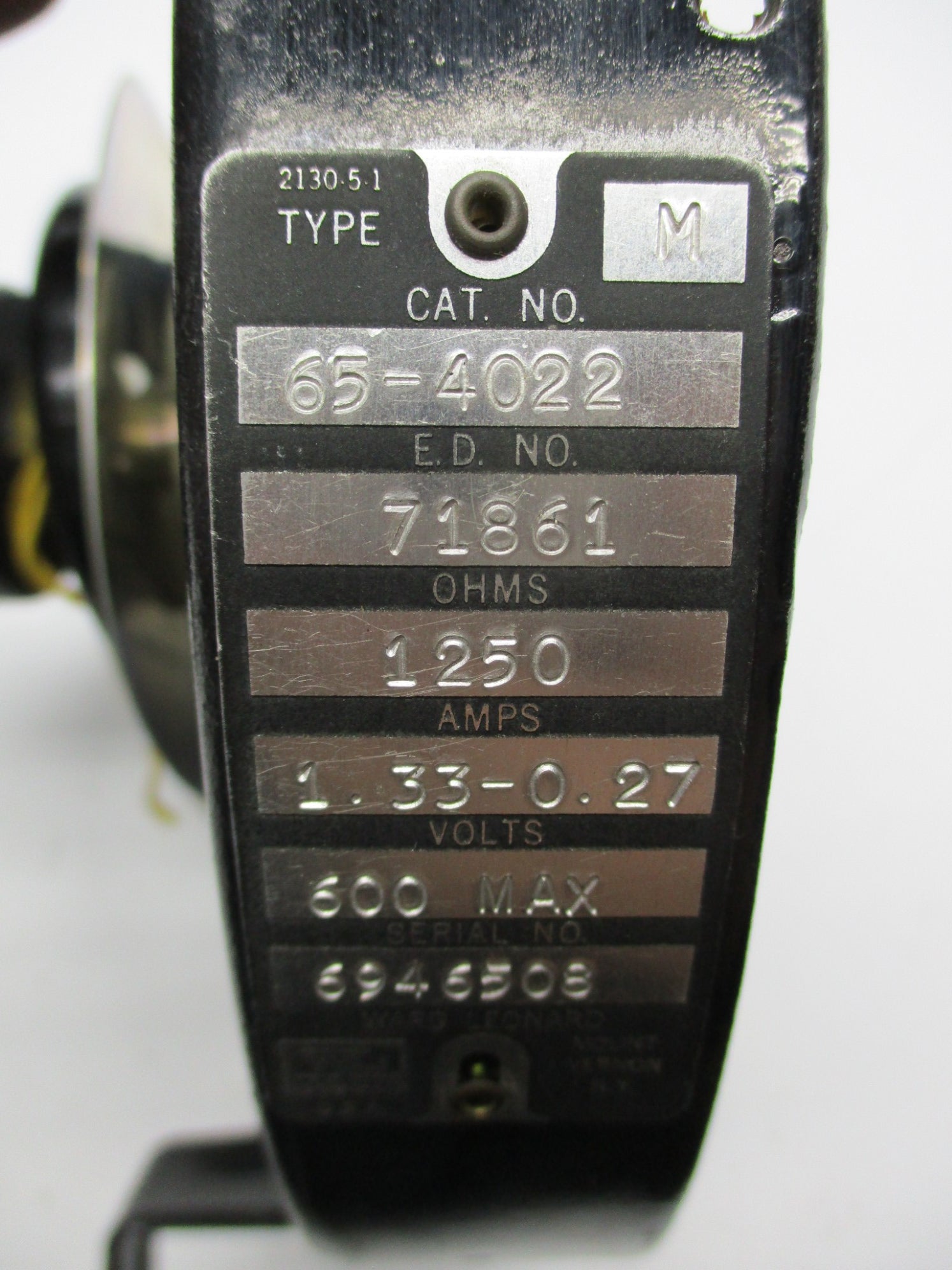 WARD LEONARD TYPE M 65-4022 NSNP