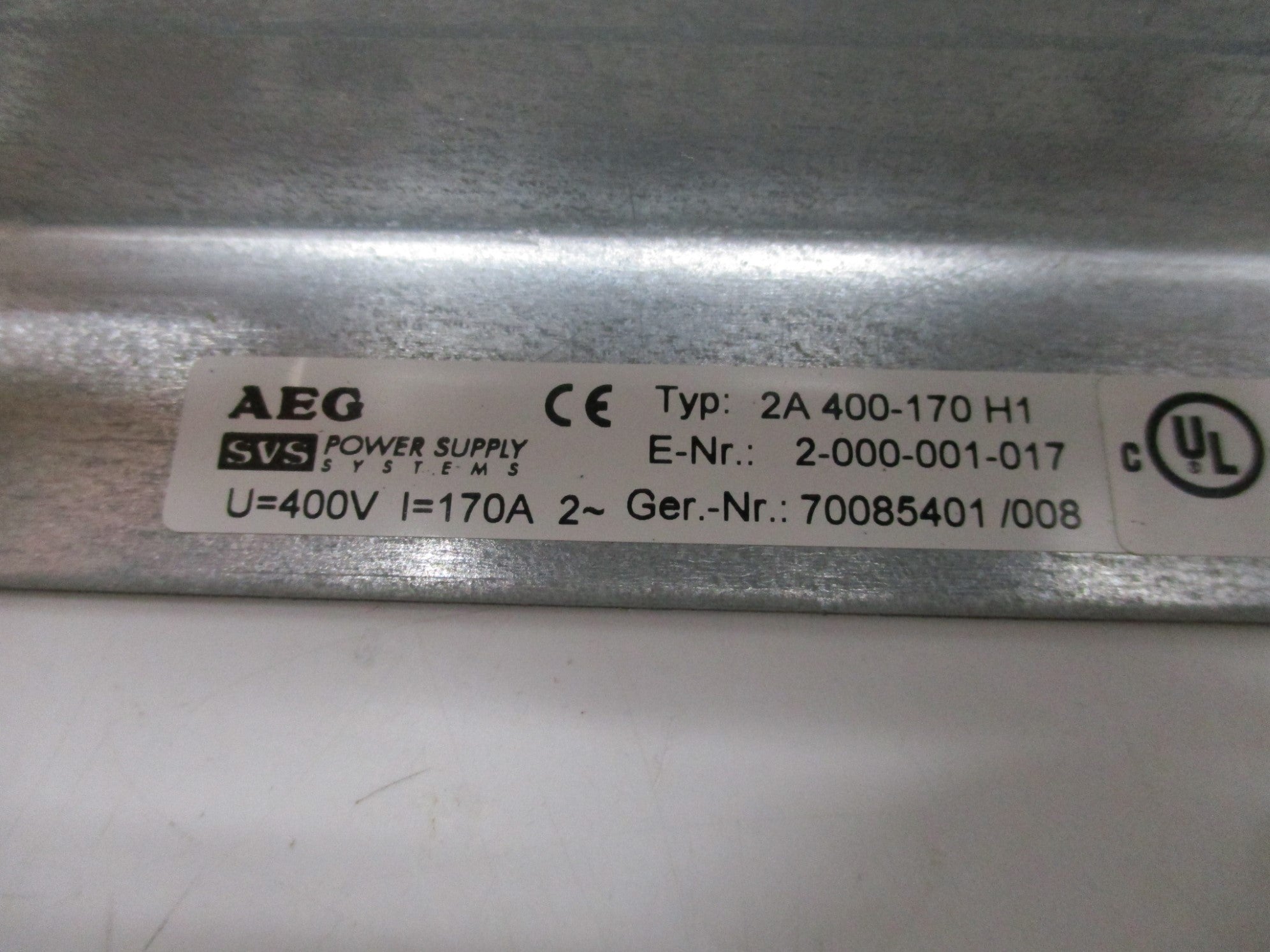 AEG THYRO-A 2A 400-170 H1 2-000-001-017 NSNP
