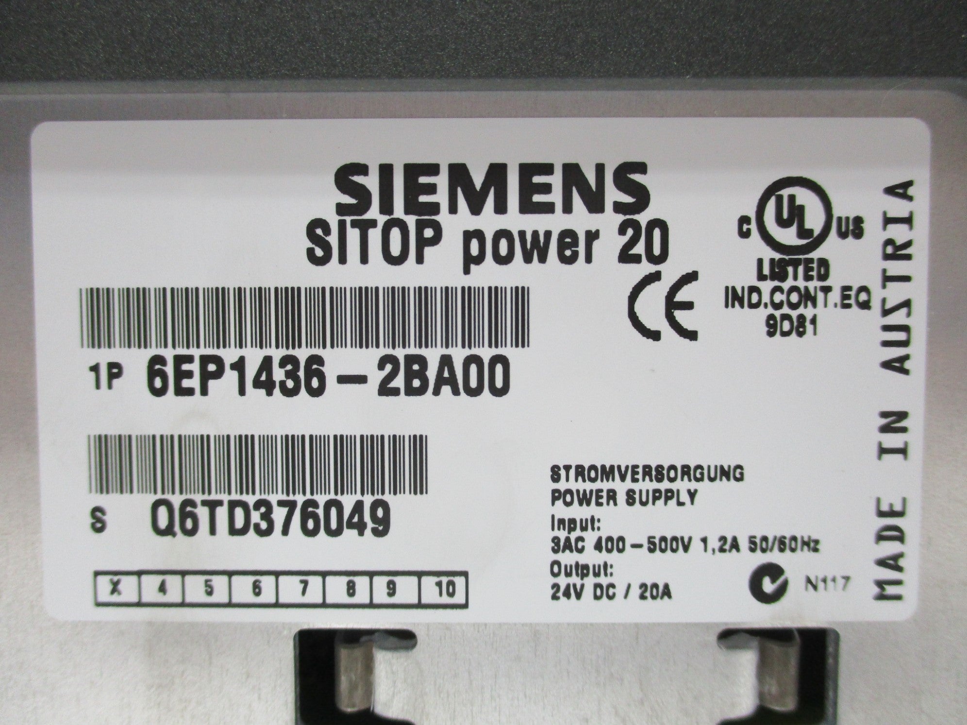 SIEMENS 6EP1436-2BA00 UNMP
