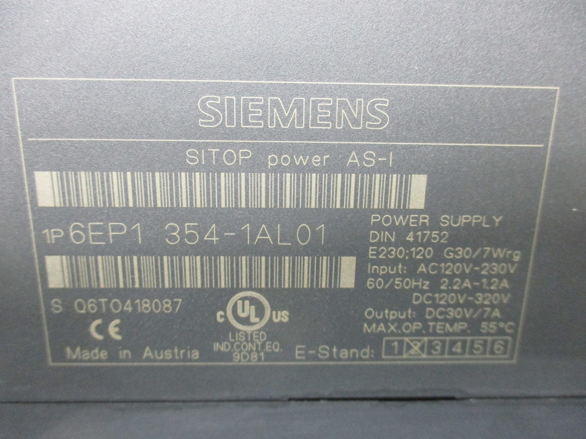 SIEMENS 6EP1354-1AL01 UNMP