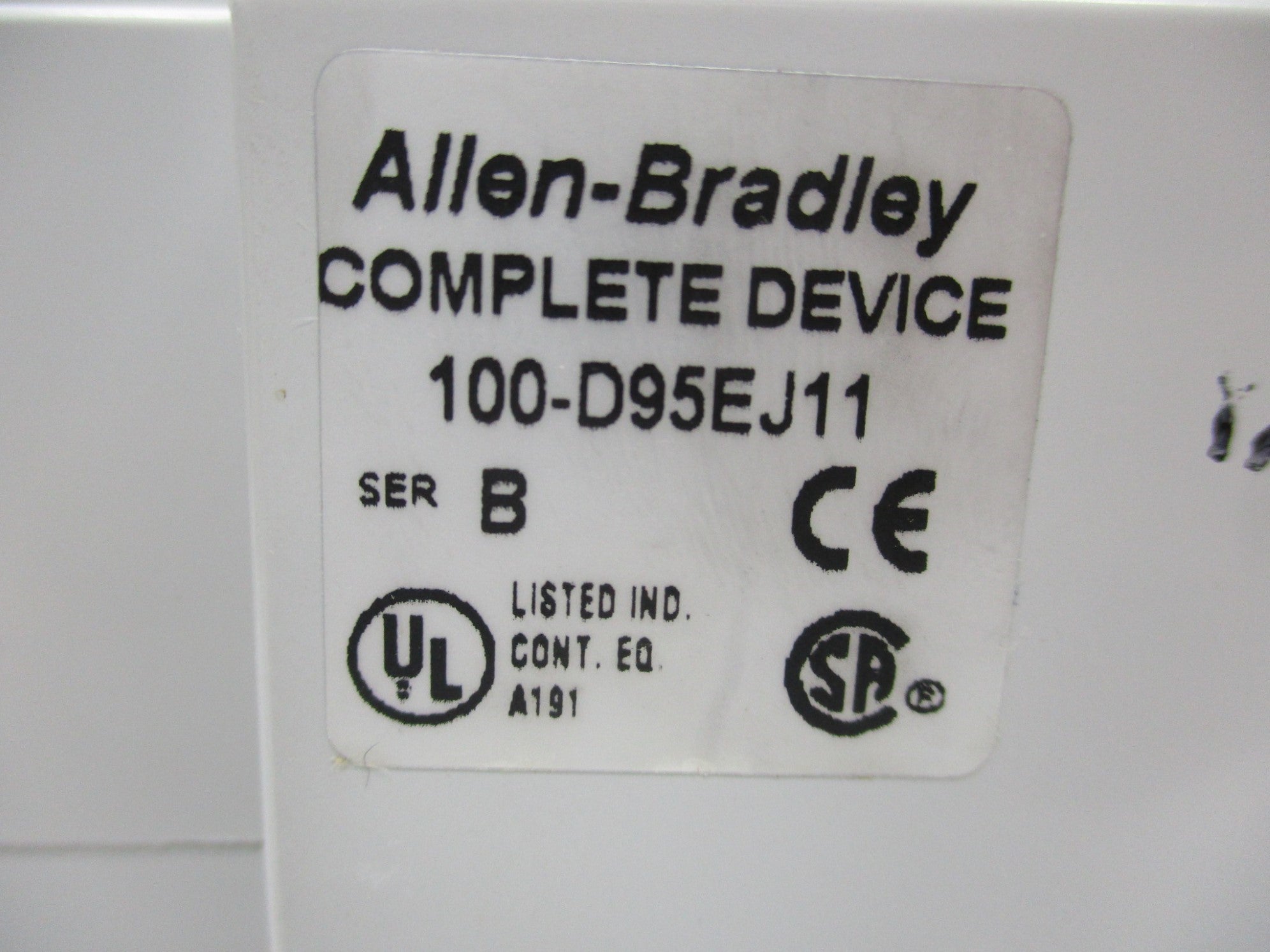 ALLEN BRADLEY 100-D95EJ11 SER. B 24V NSMP