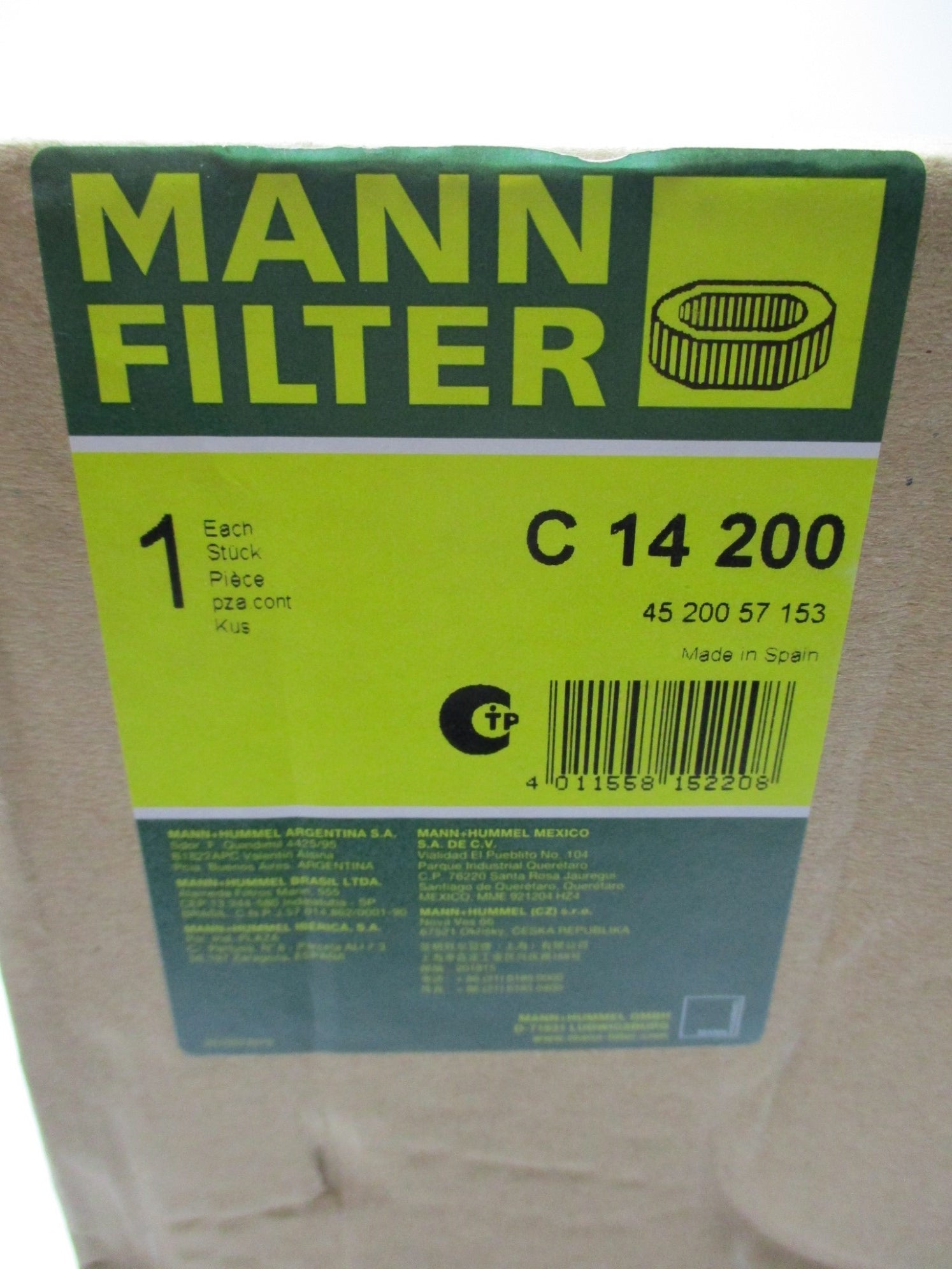 MANN FILTER C14200 NSMP