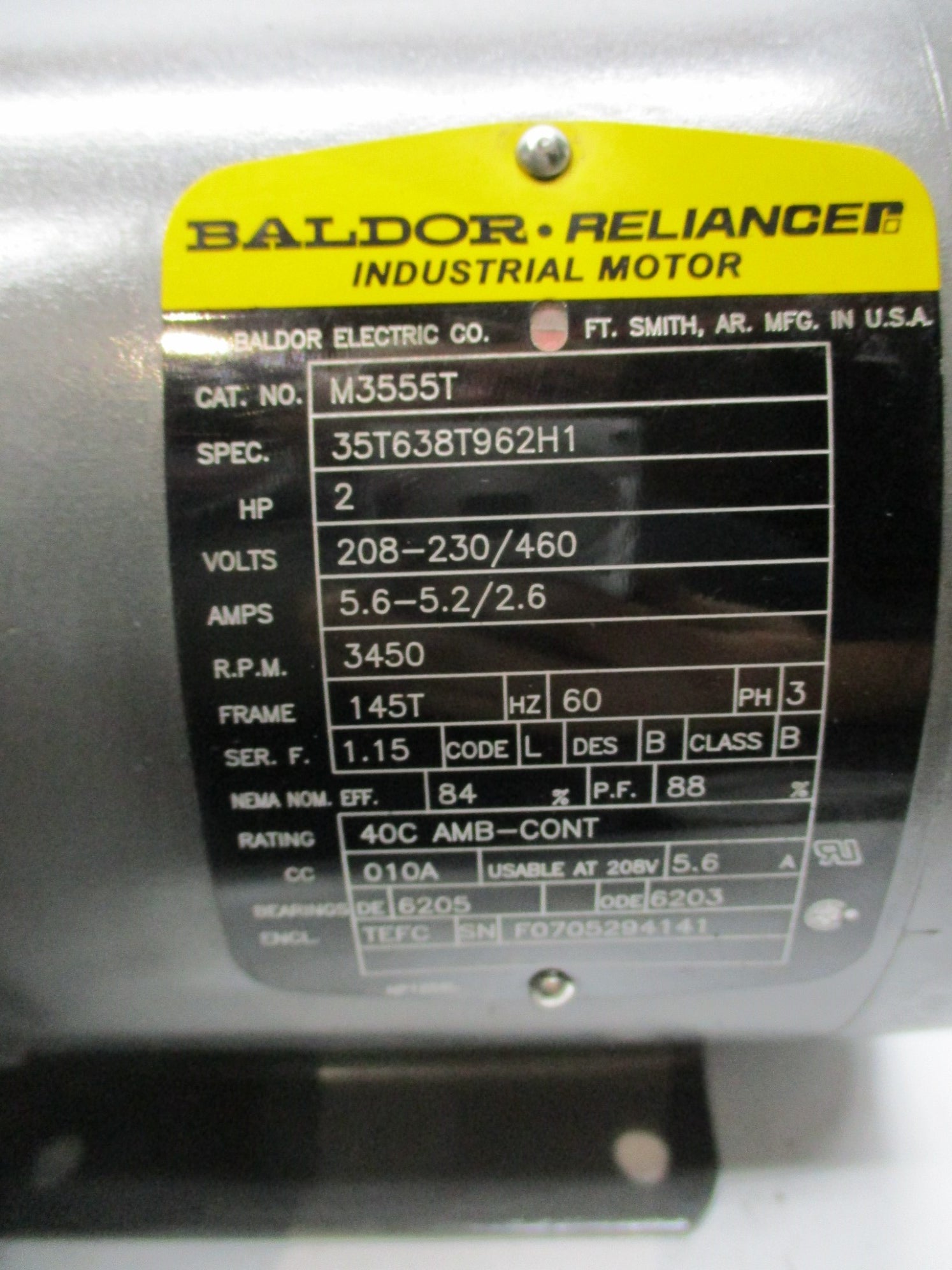 BALDOR M3555T UNMP