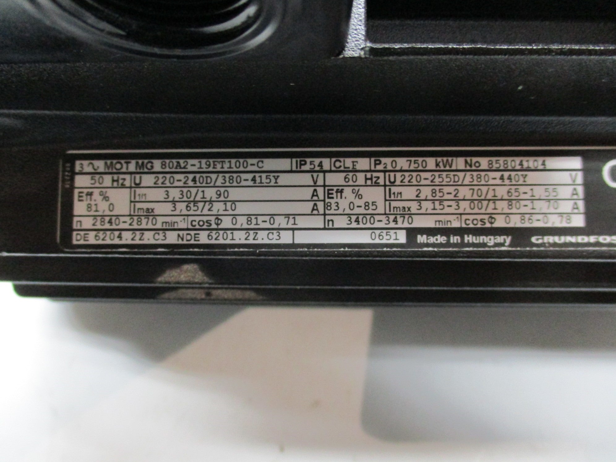 GRUNDFOS MG80A2-19FT100-C NSNP